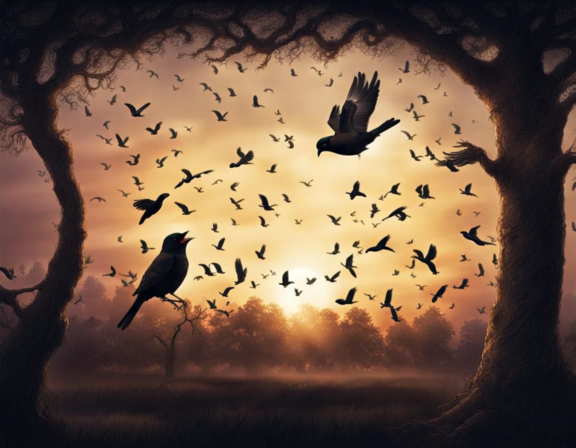 Dreamlike Abstract Scenery with Vibrant Colors