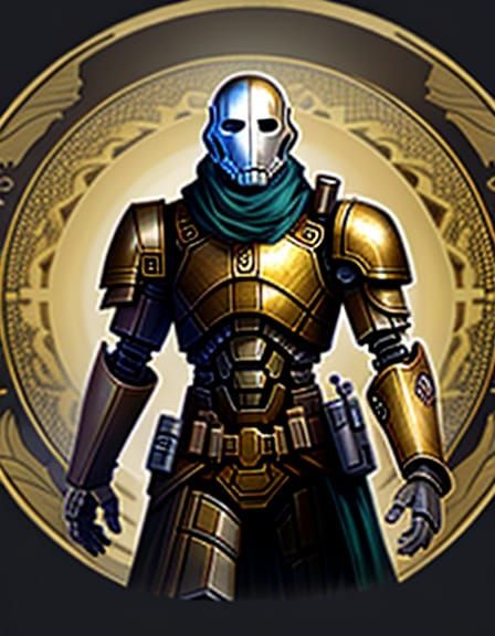 Warforged in Art Nouveau Style