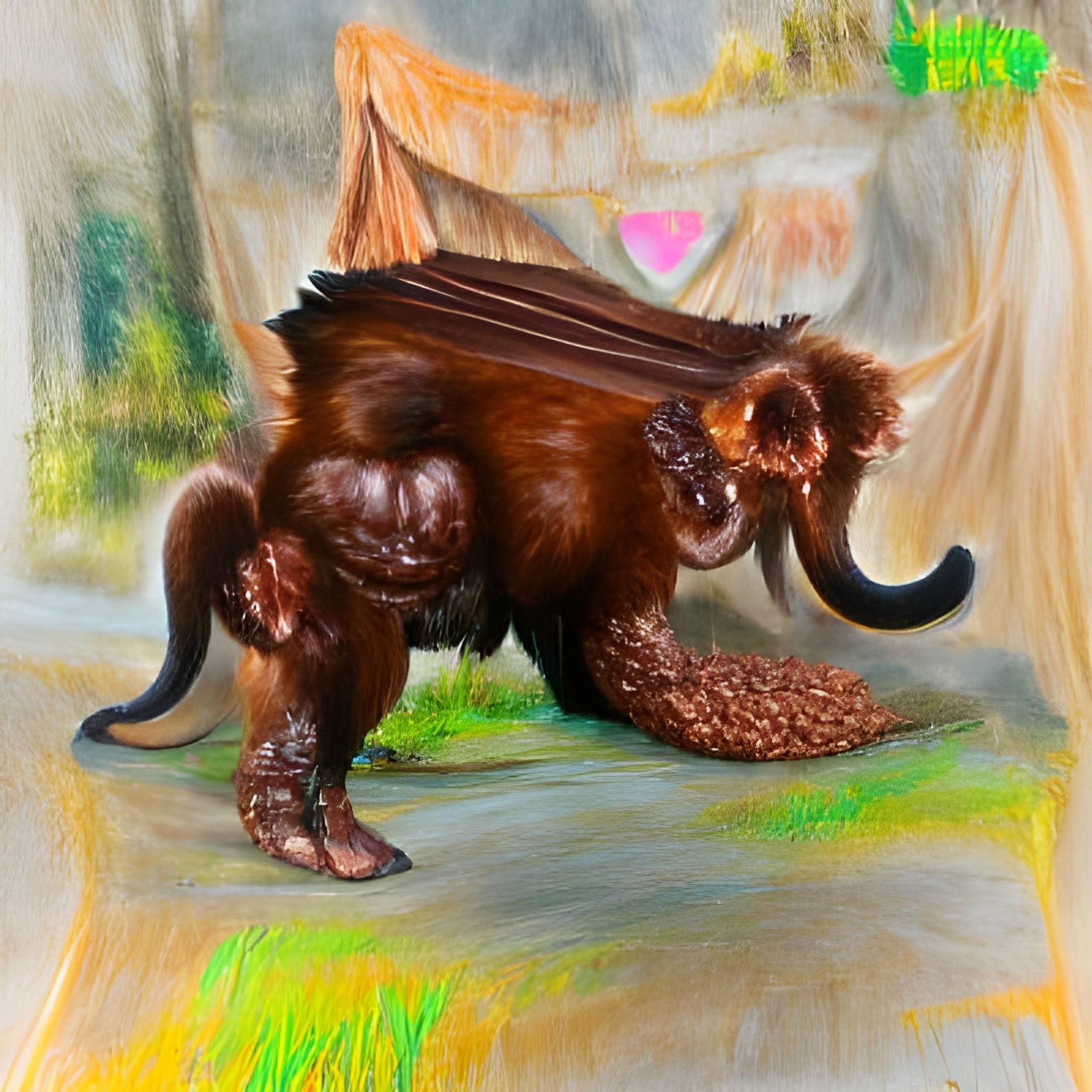 Bugbear Monkey Hybrid in 3D Hyperrealism