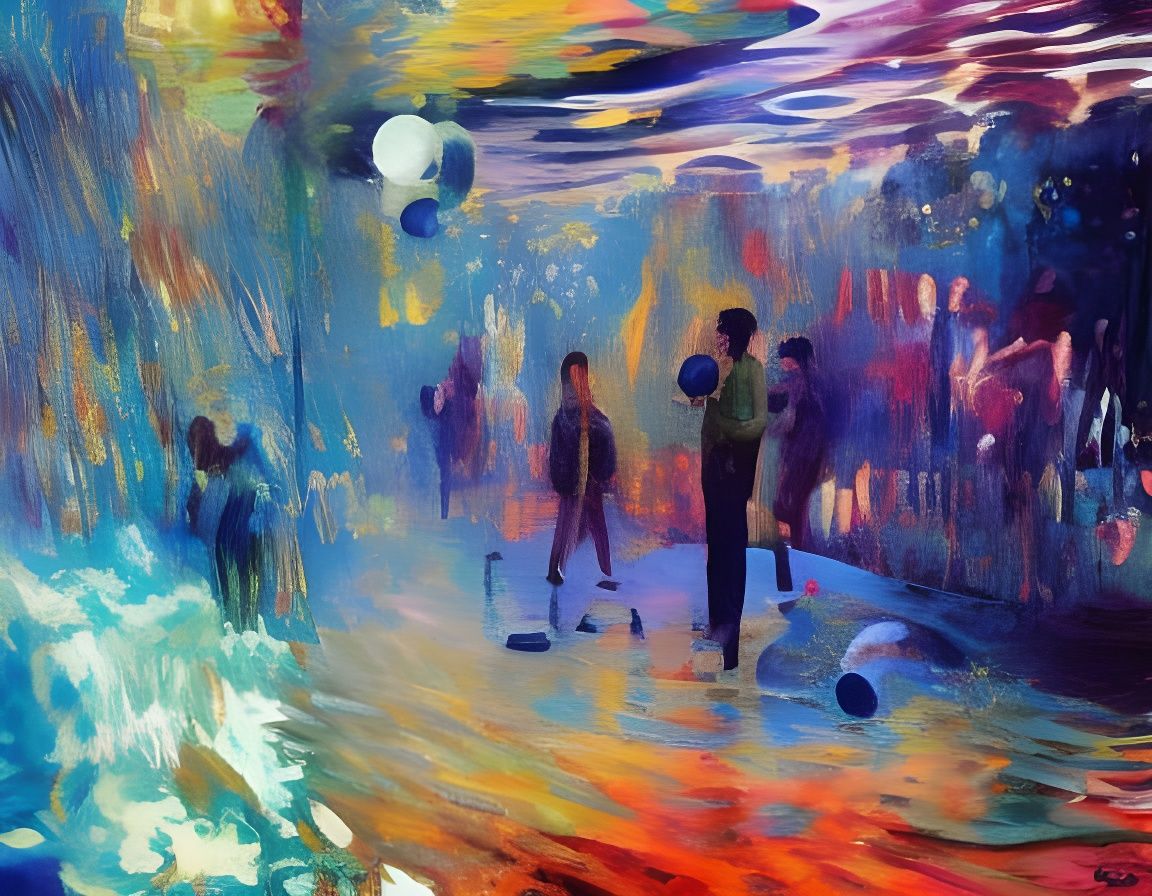 Ethereal Submarine City Sporting Event in Steamnouveau Style