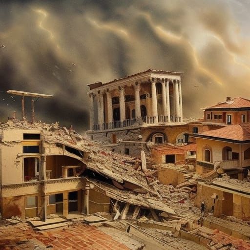 Epic Earthquake Painting in Turkey