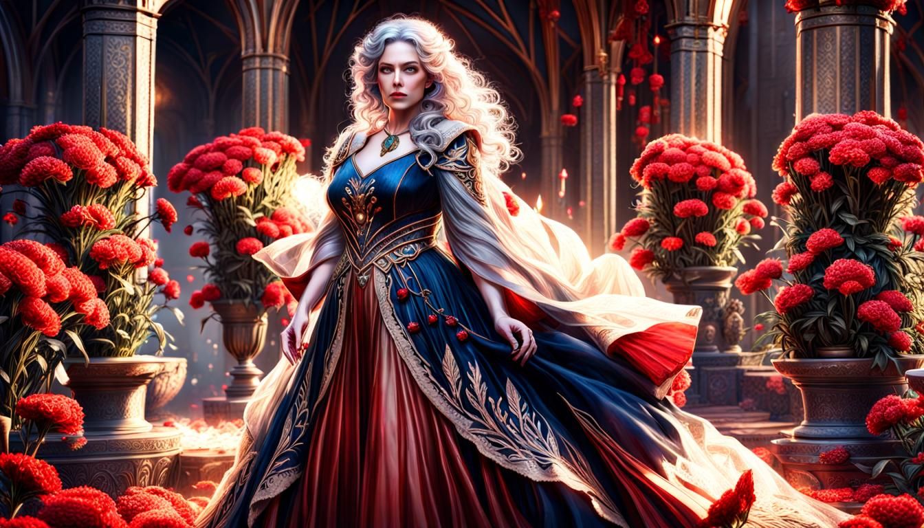 Elven Woman in Bronze Gown Portrait in Unreal Engine