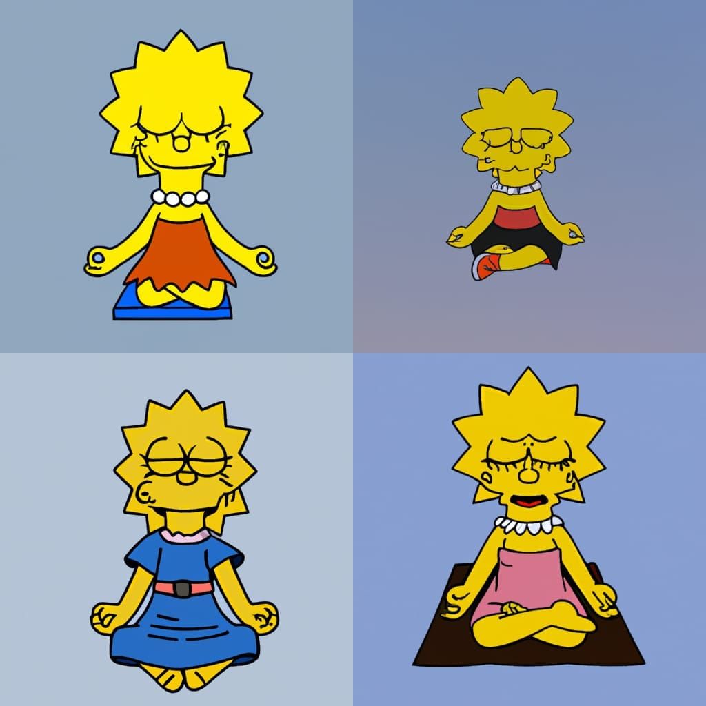 Lisa Simpson Finds Inner Peace Through Meditation
