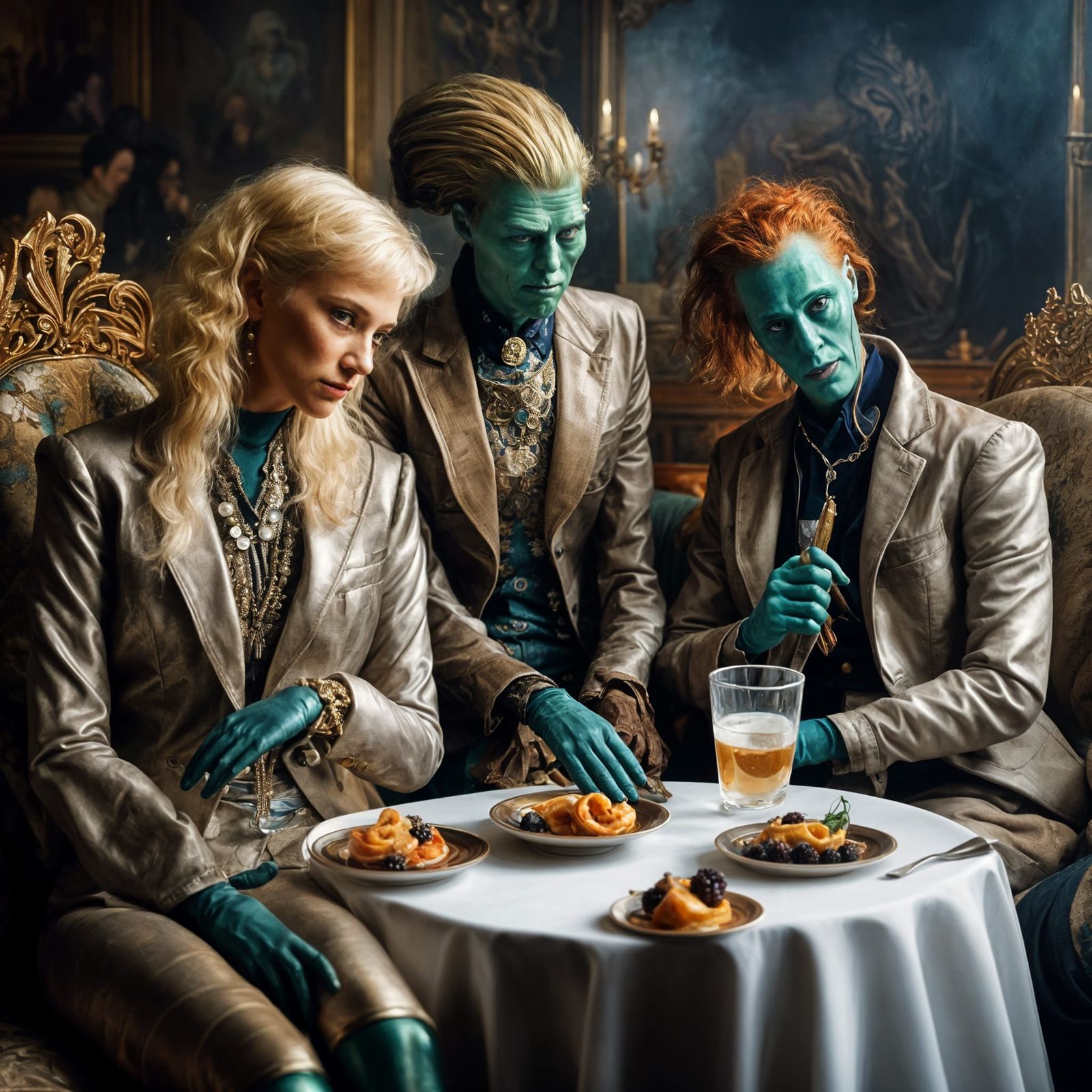 20th Century Art History Characters in Hyperrealism Style