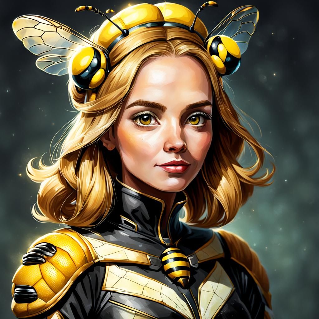 Regal Portrait of a Queen Bee