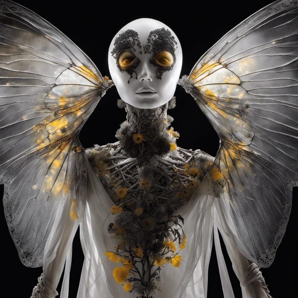 Surreal Dreamscape: Flight Through Winter Trees