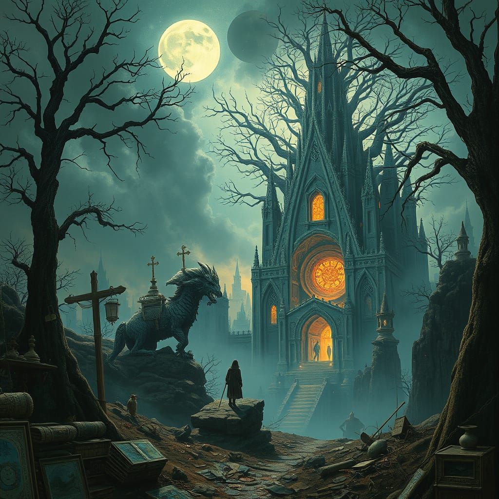 Surreal Dreamscape Inspired by Imaginative Realism