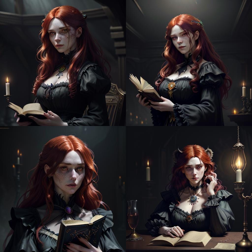 Vengeful Victoria in Dark Fantasy Style