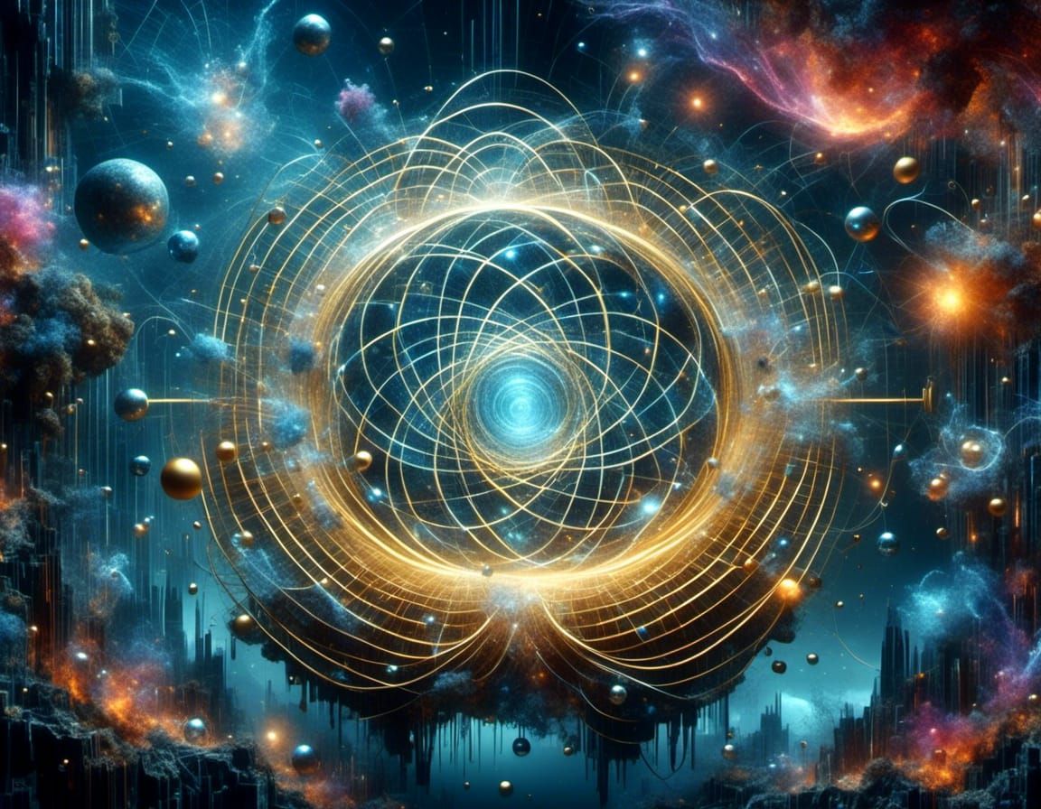 Magical Energy Creation Portal in Digital Art Style