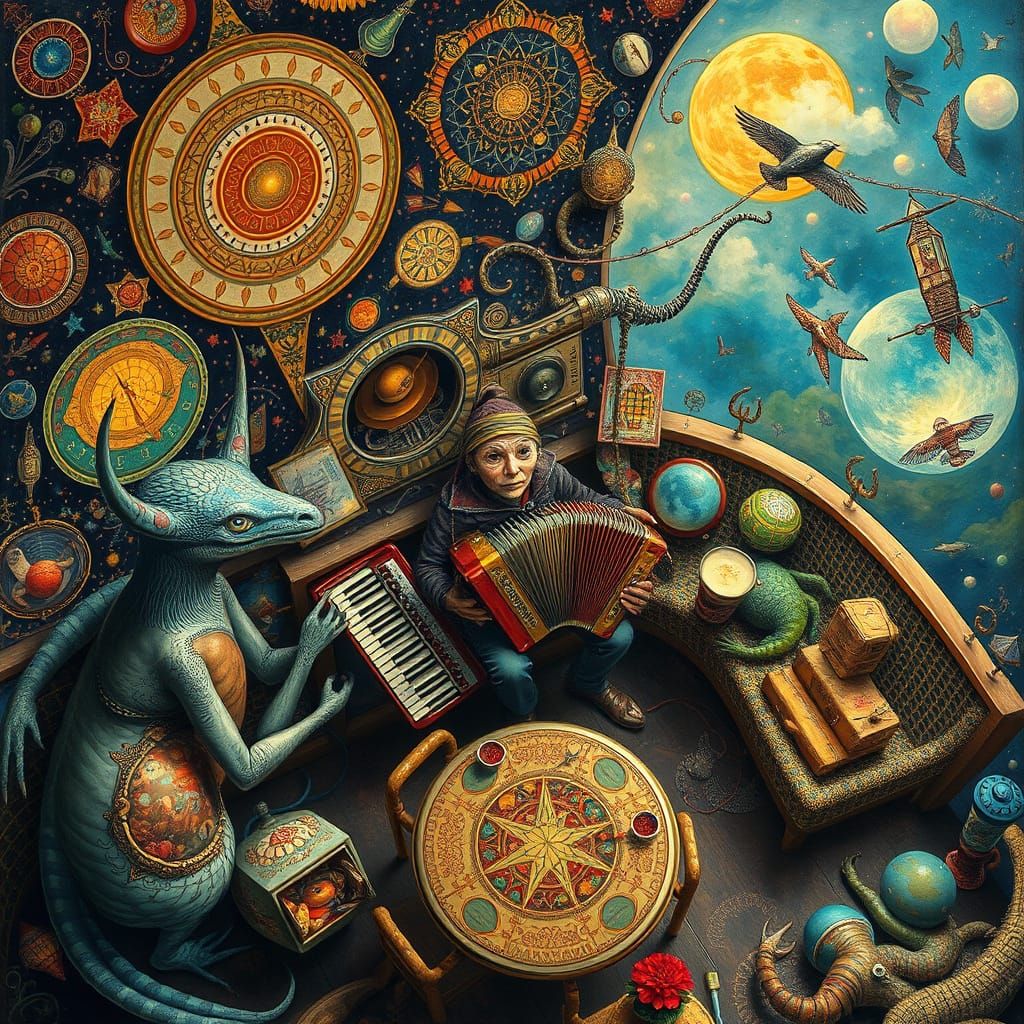 Psychedelic Utopia: Sacred Geometry in Oil Painting