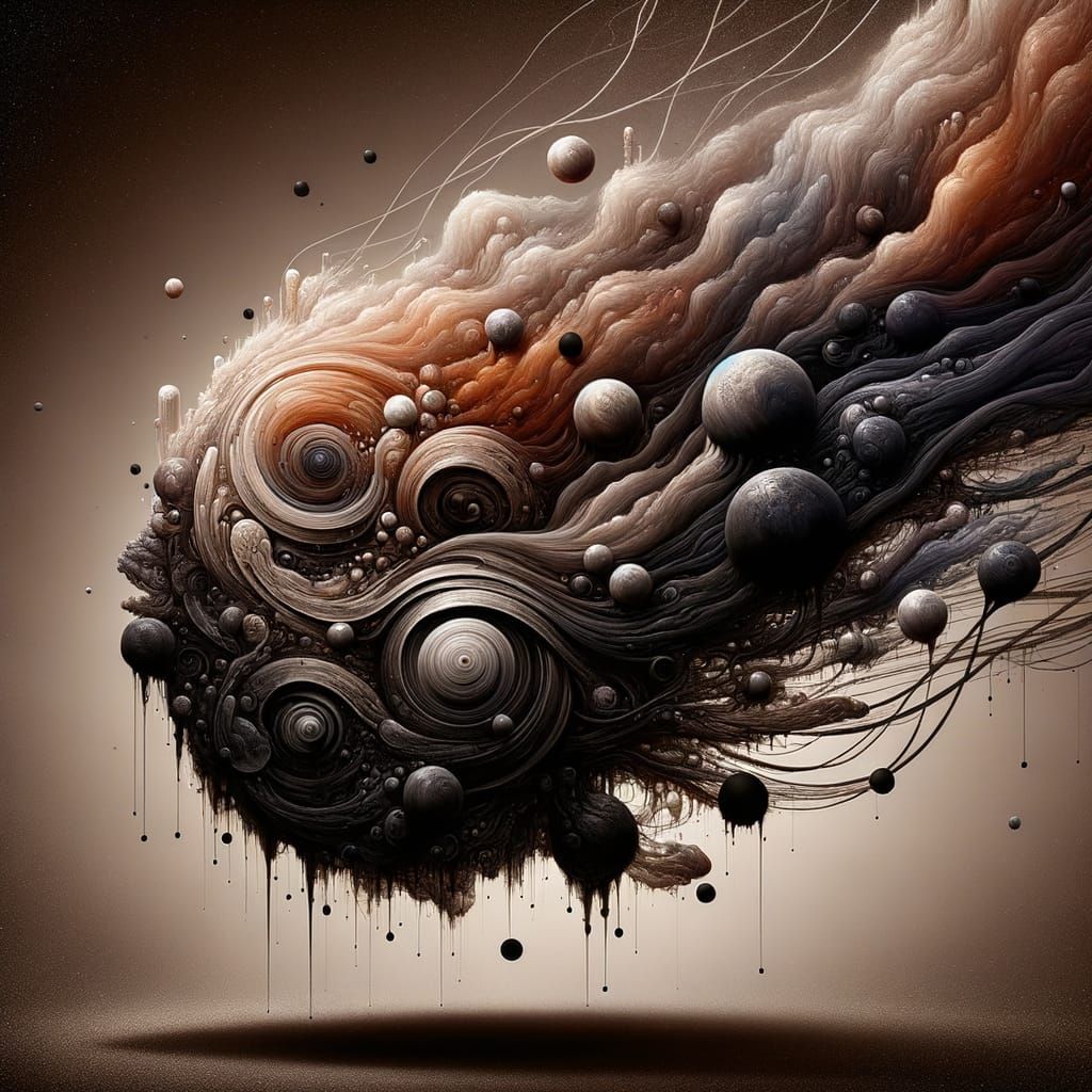 Cosmic Entity Unfolds in Darkened Abyss