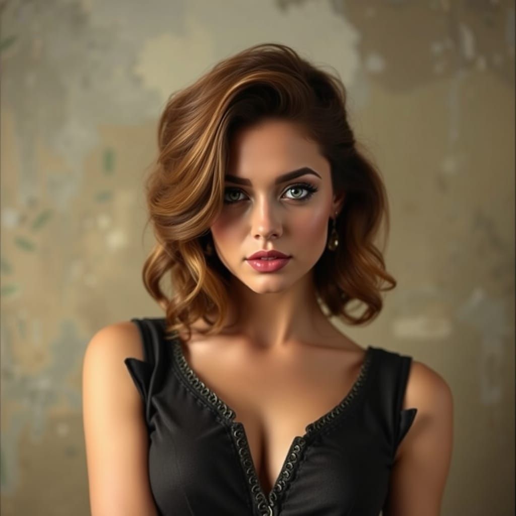 Intelligent and Daring Woman Portrait