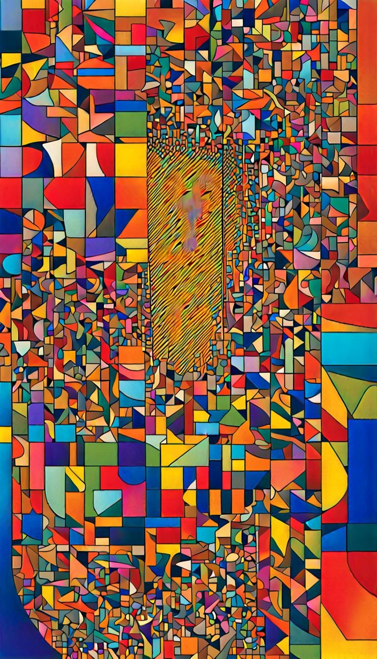 Hidden Faces in Geometric Abstract Art