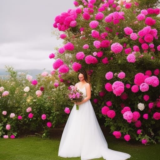 Romantic Shabby Chic Floral Arrangement in Rococo Style