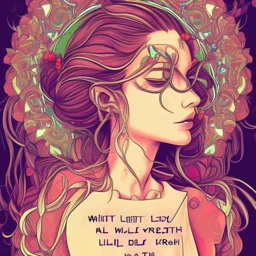 Psychedelic Neon Illustration in Maximalist Style