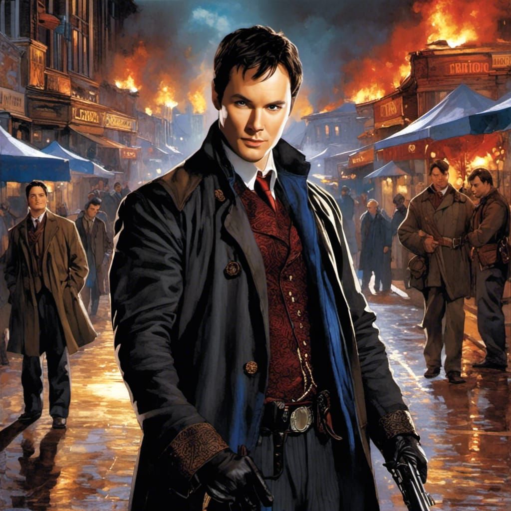 Vampire Ianto through the Centuries