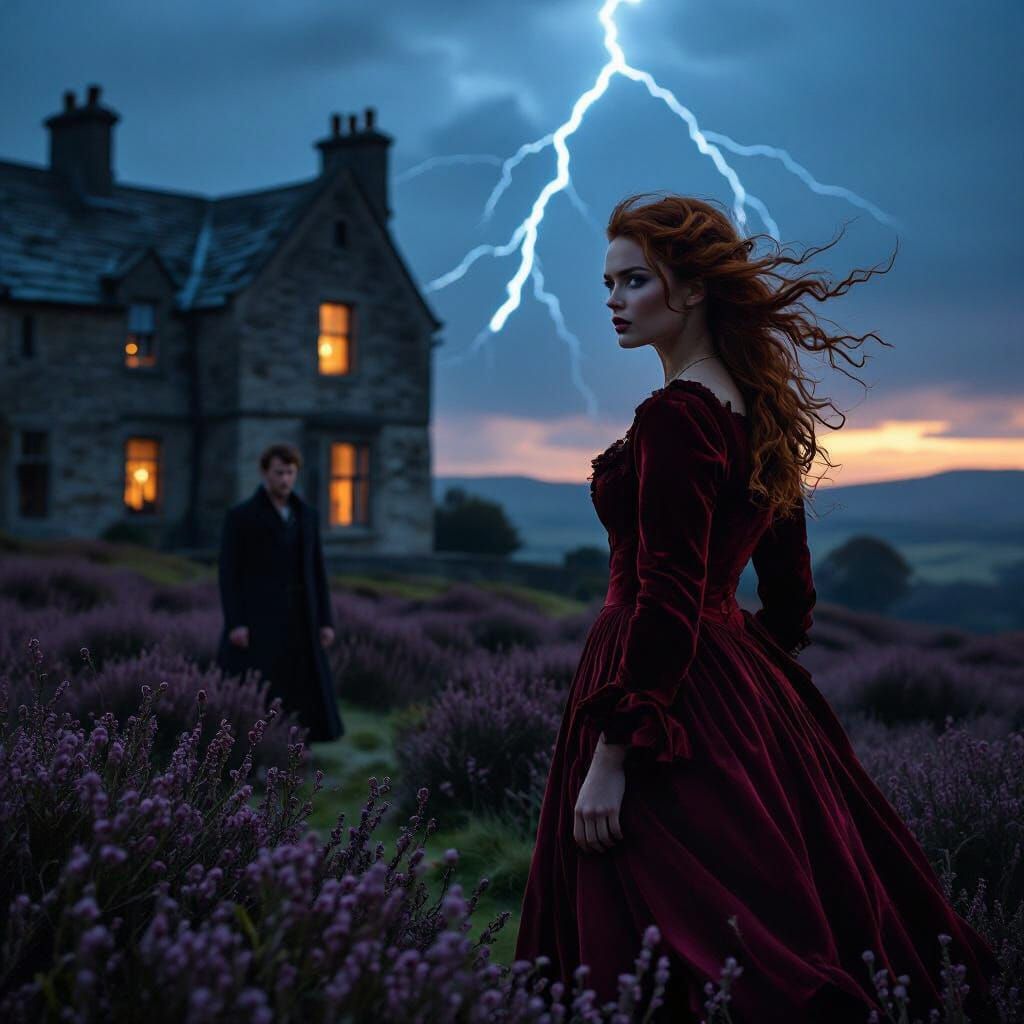 Gothic Romance: Margot Robbie as Catherine Earnshaw on Yorks...