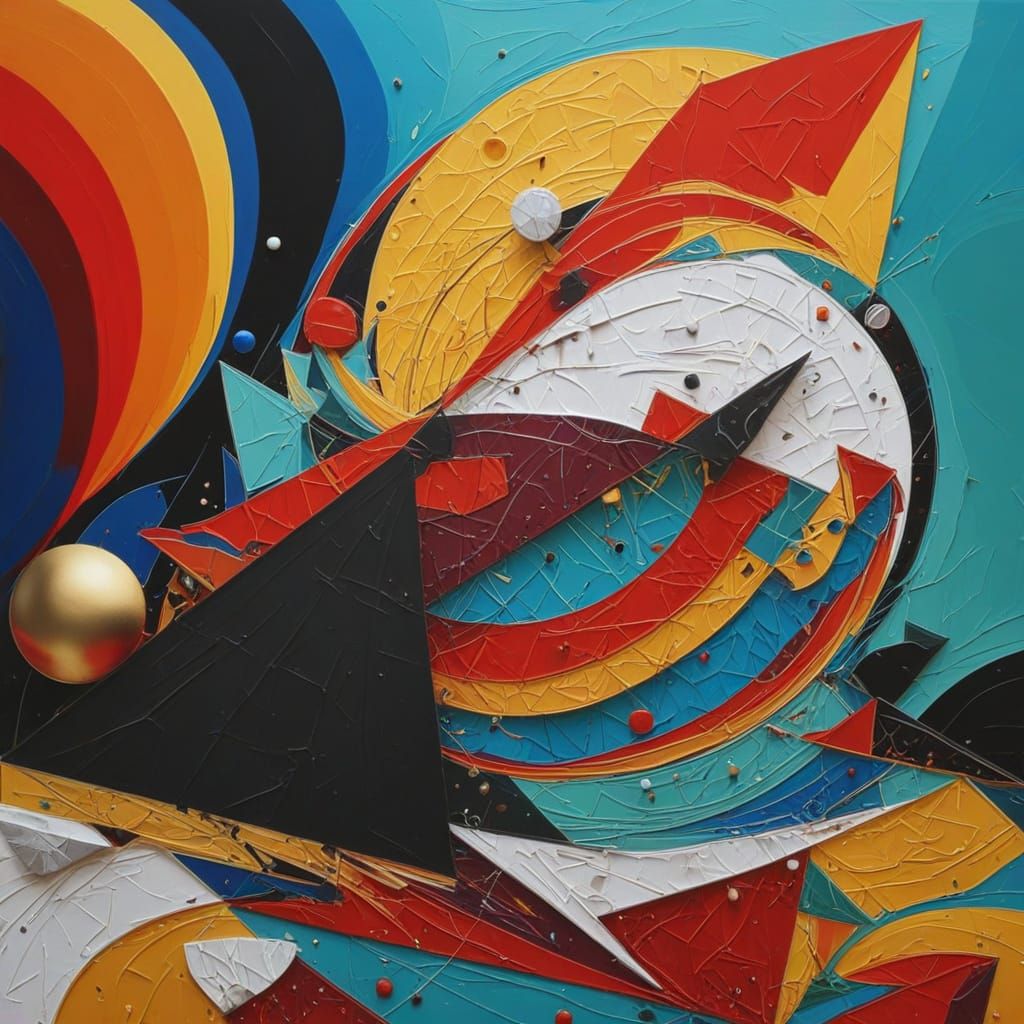 Abstract Pinball Machine as Fractal Cubist Masterpiece