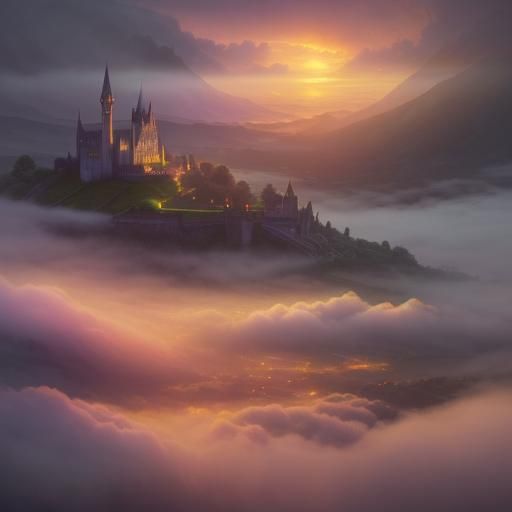 Irish Summer Sunset: Ethereal Matte Painting