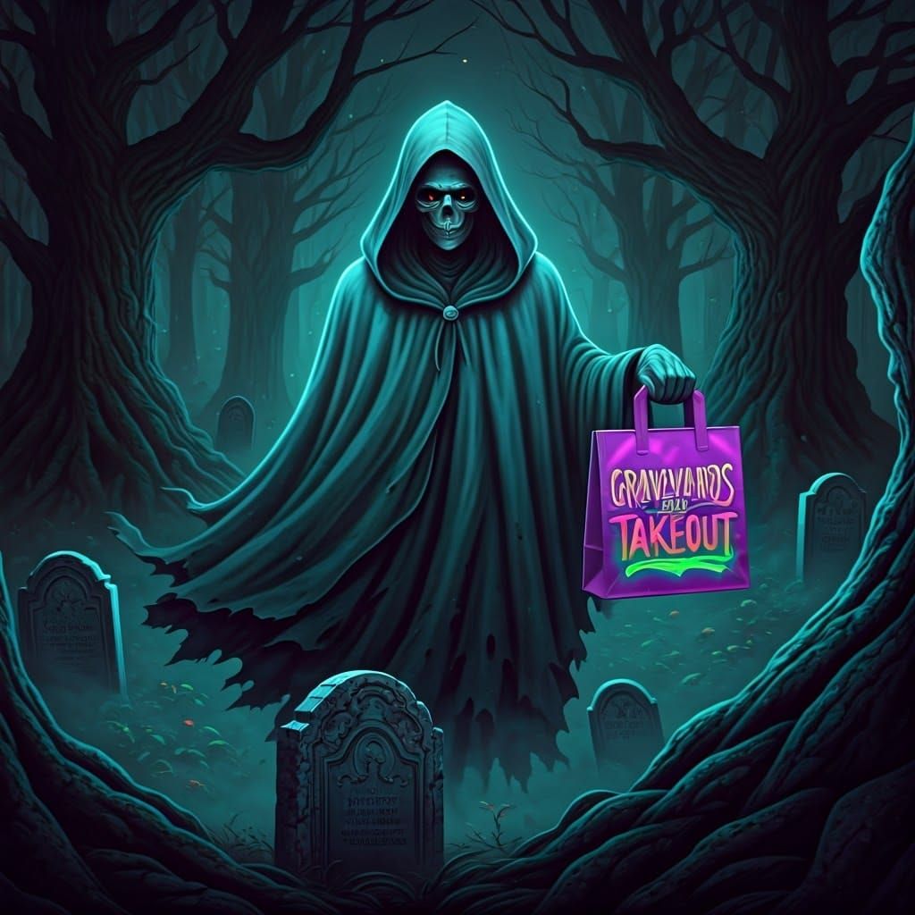 Ethereal Ghost Ascends with Takeout in Graveyard