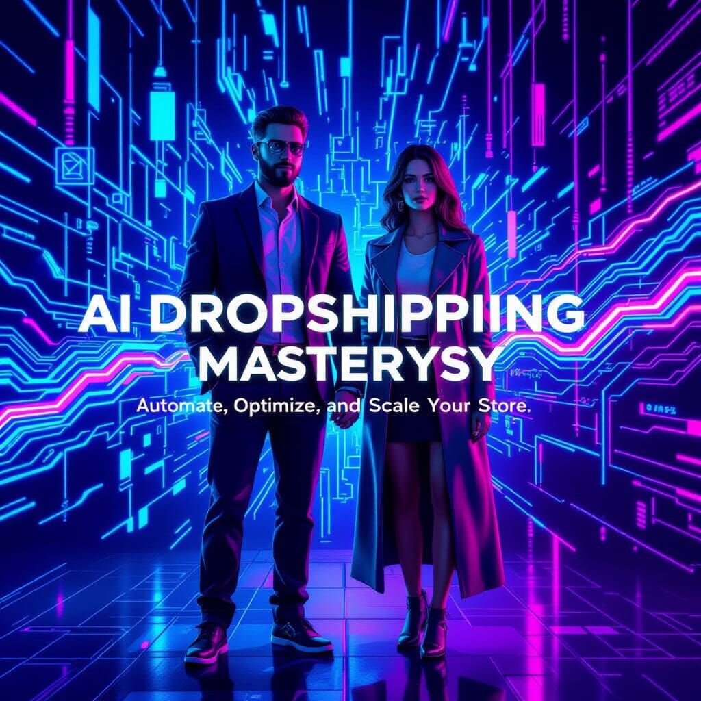 AI Dropshipping Mastery NFT Art With Futuristic Style