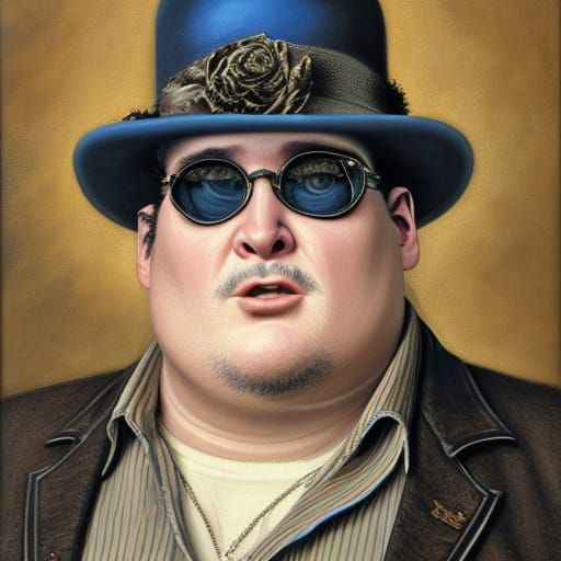 Victorian Portrait of John Popper in Gothic Style