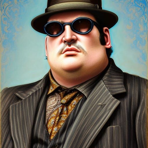 Victorian Portrait of John Popper in Gothic Style