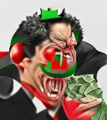 AI Image of the Concept of Greed