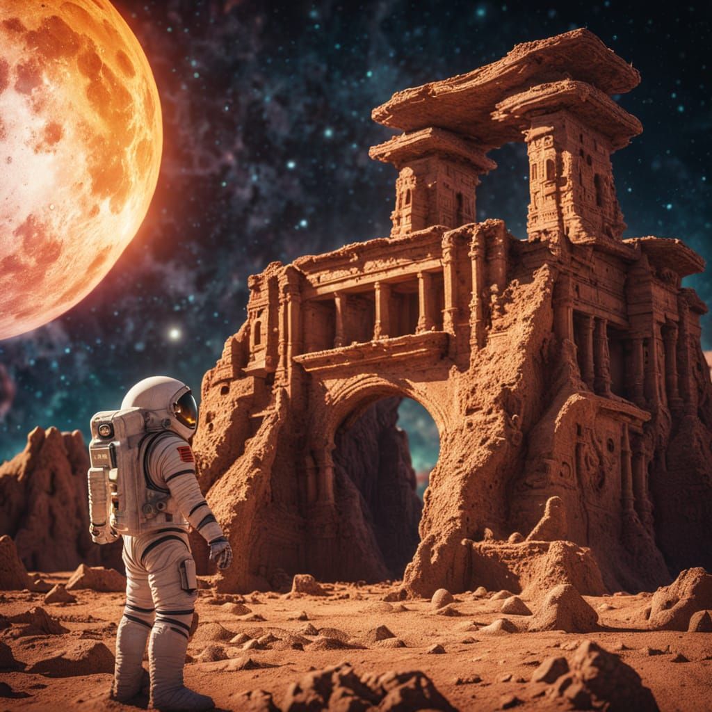 Astronaut Discovers Ancient Alien Temple on the Moon in Vibr...