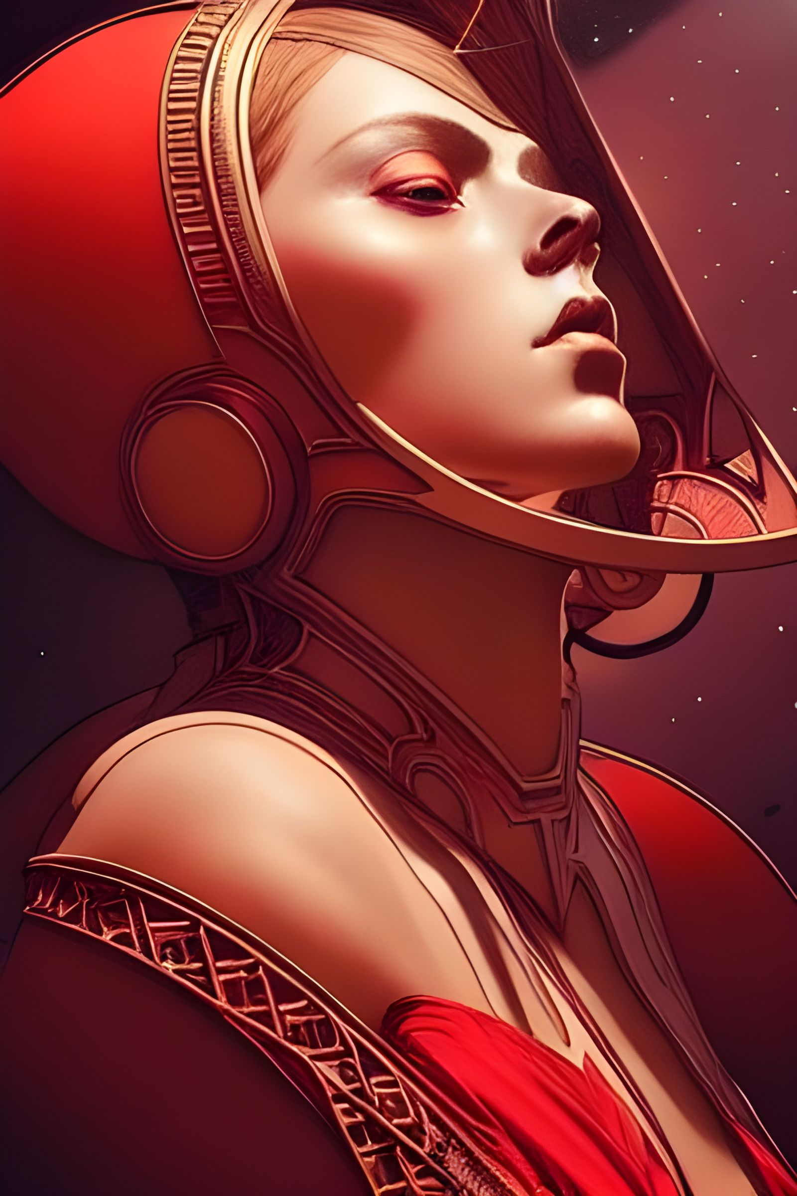 Baroque Mars in Red Tones with Dynamic Lighting
