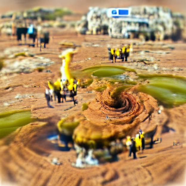 Spiral Aloe Small Planet in Tilt-Shift Style