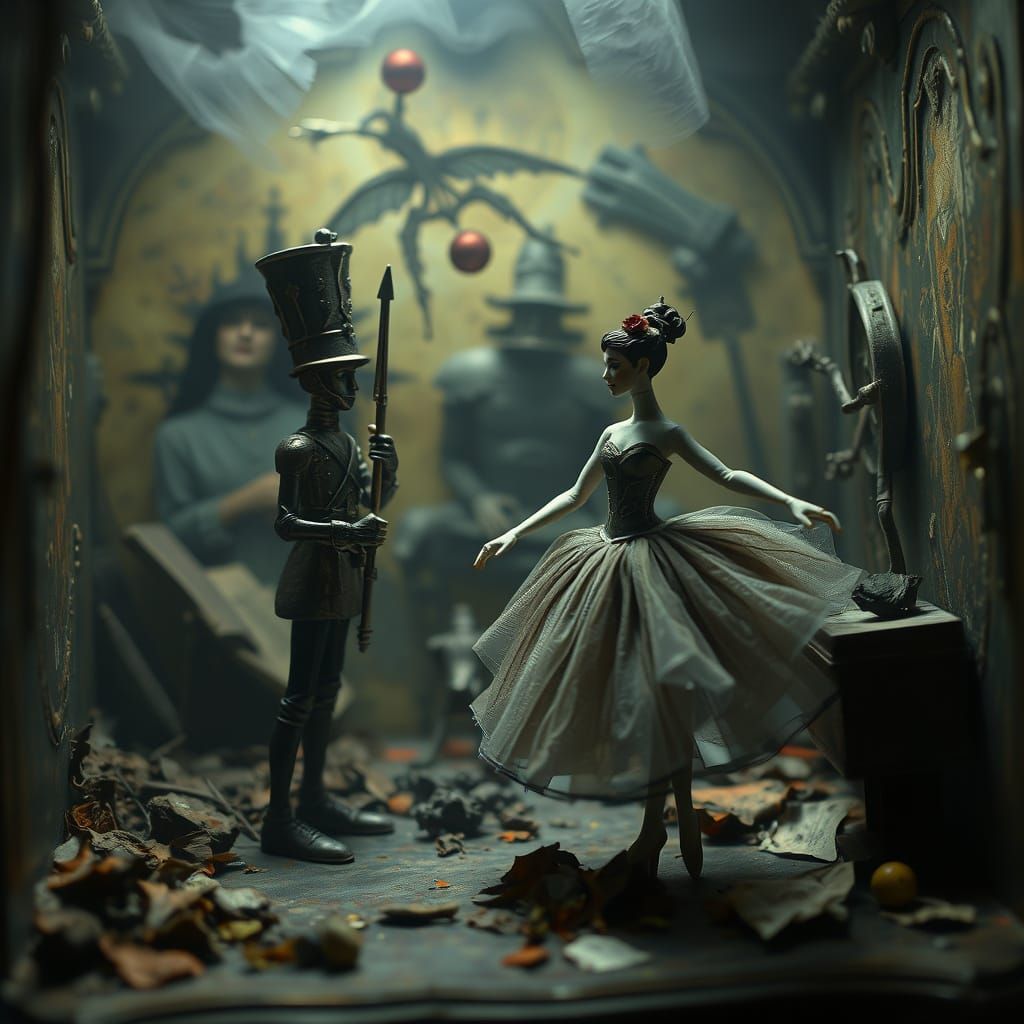 Sinister Steadfast Tin Soldier and Ballerina