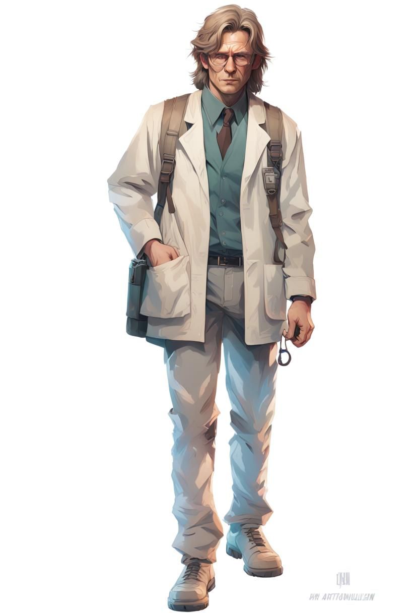 Dr. Hal Emmerich Portrait in Artgerm Style