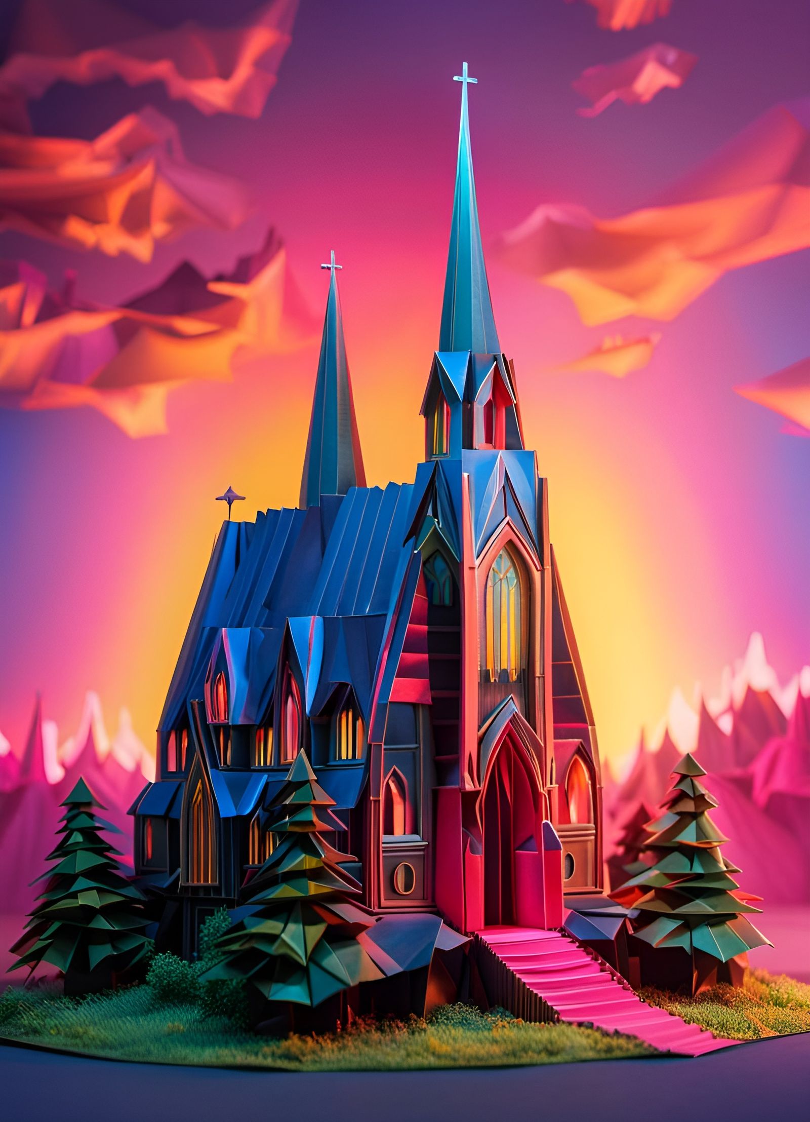 Church of the Papercraft