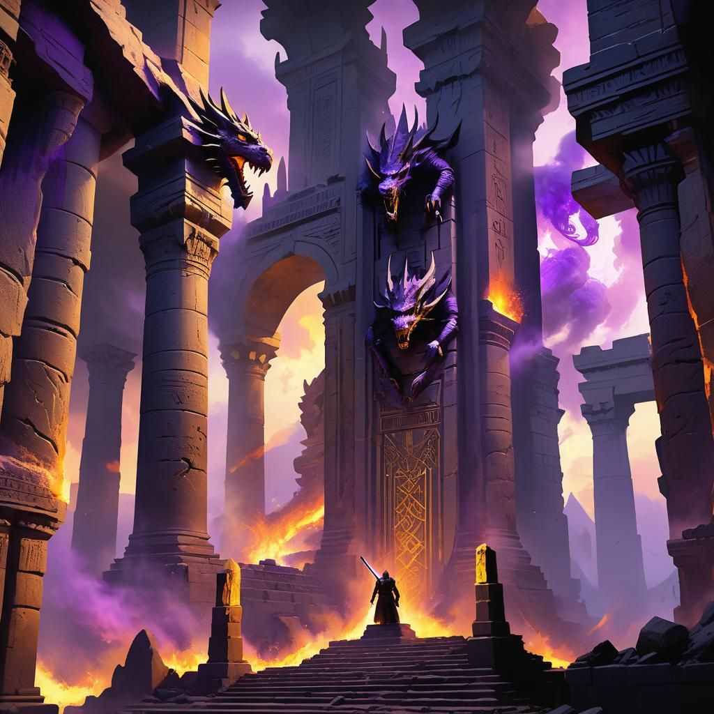 Dragons Clash for the Throne in Dark Fantasy Art