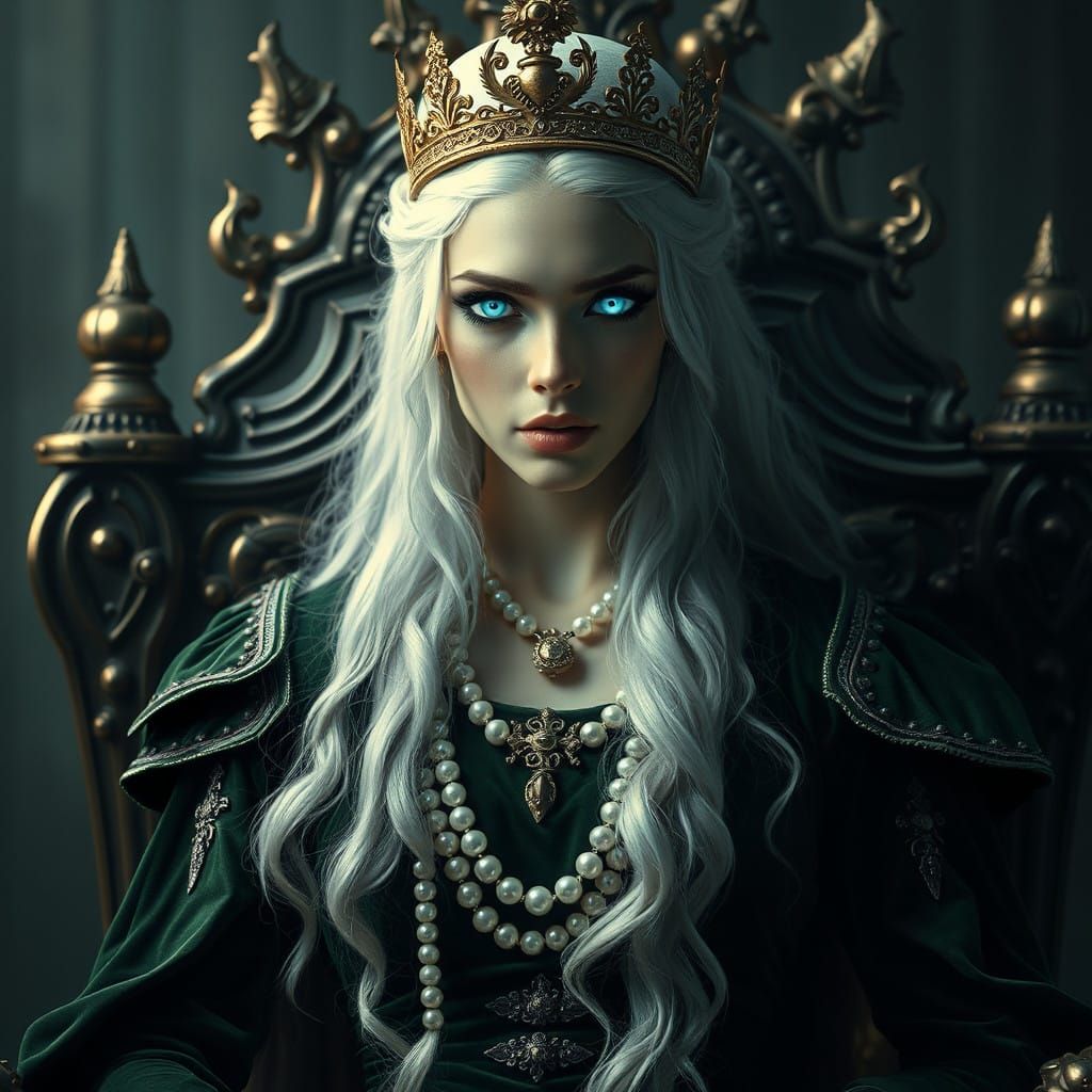 Medieval Queen in Majestic, Cinematic Style