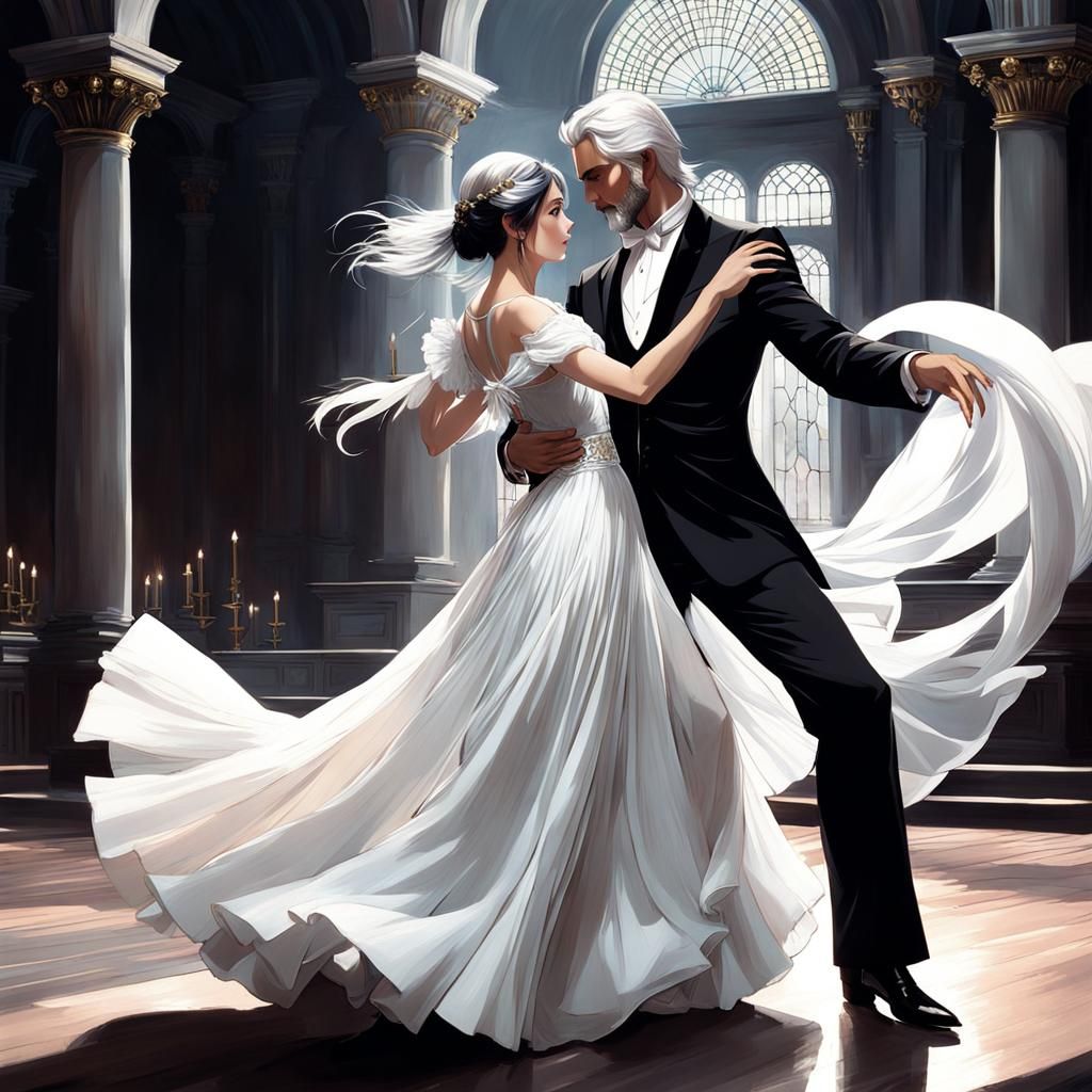 Anime Dance in John William Waterhouse Style