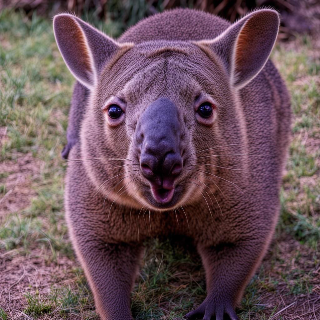 Kangaroo mixed with a wombat