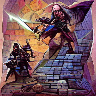 Heroic D&D Character in Fantasy Art Style