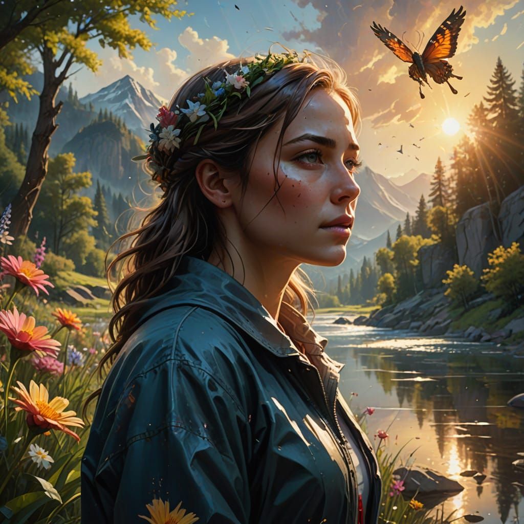 Serene Landscape of God's Goodness