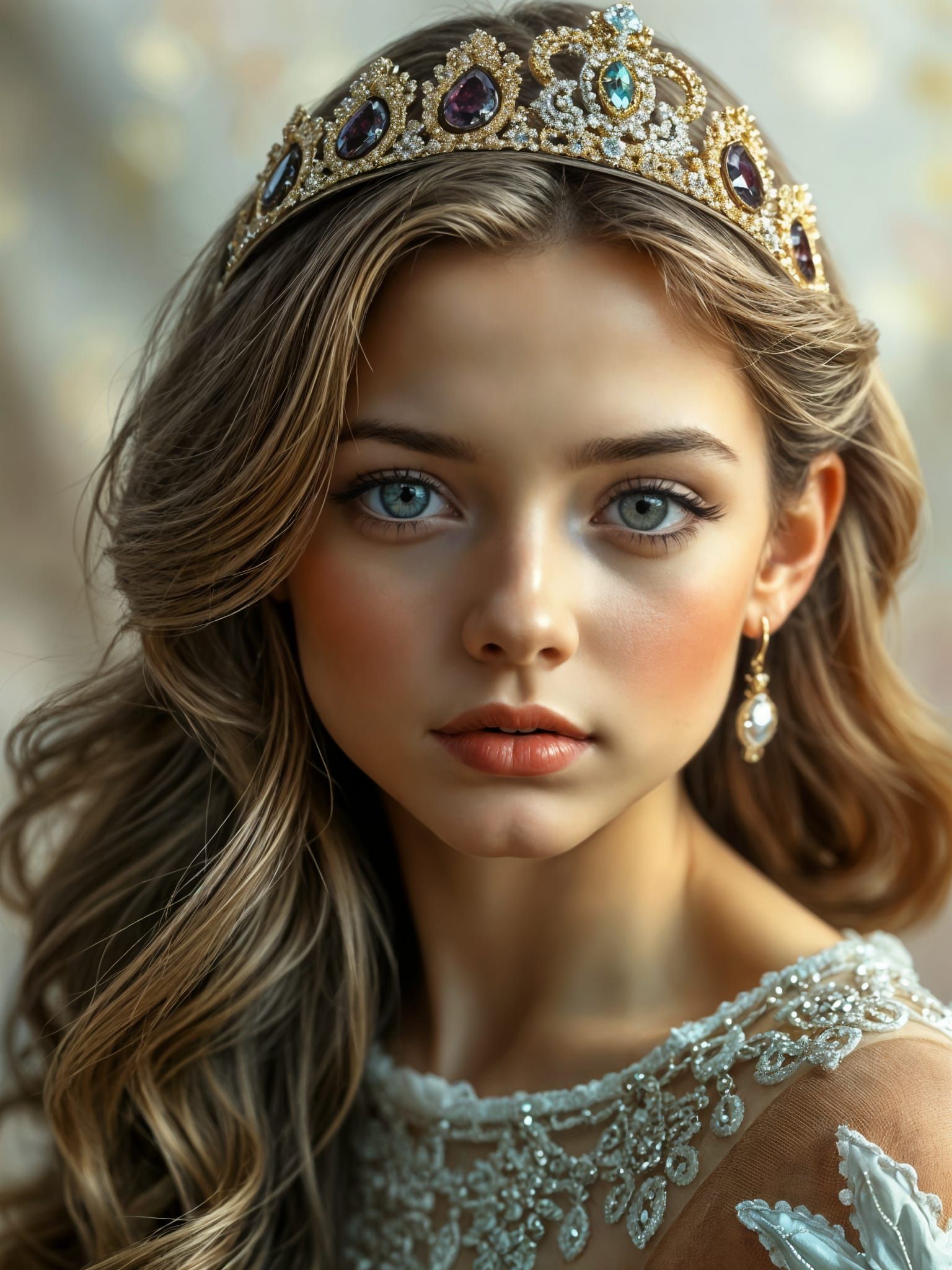 Realistic Fantasy Portrait of a Beautiful Princess