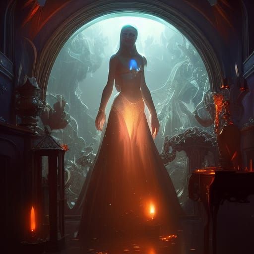 Mirror of Erised: Art Nouveau Concept Art