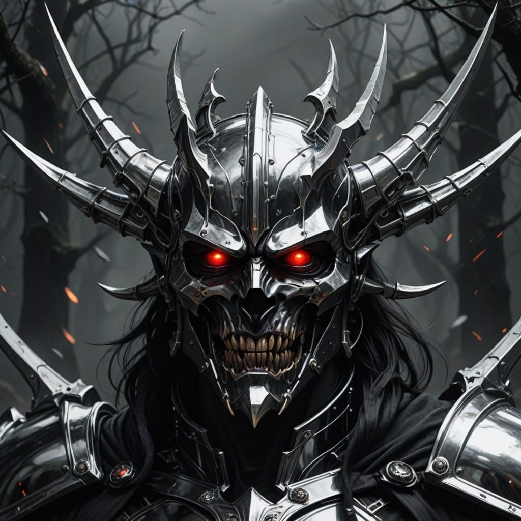 Grimdark Chrome Aesthetic Image