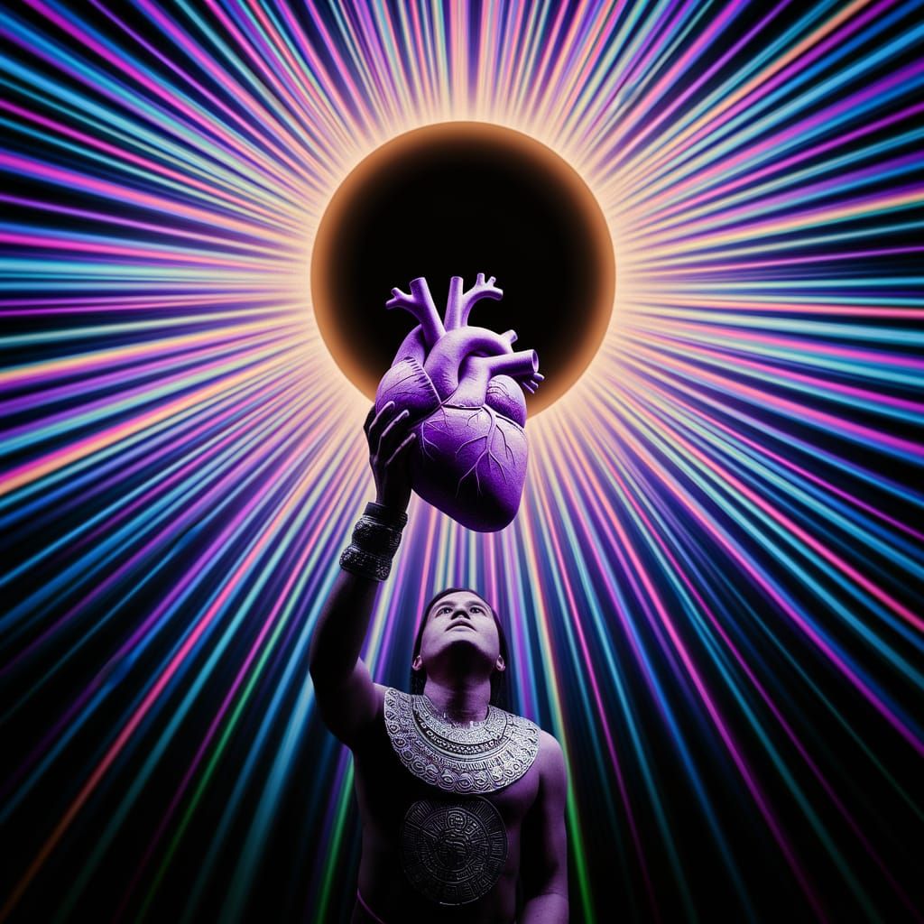 Aztec Sacrifice Under Eclipse, Prismatic Shimmering