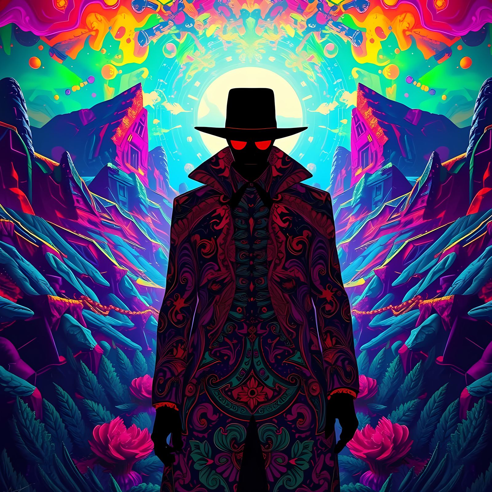 Psychedelic art : man of mystery