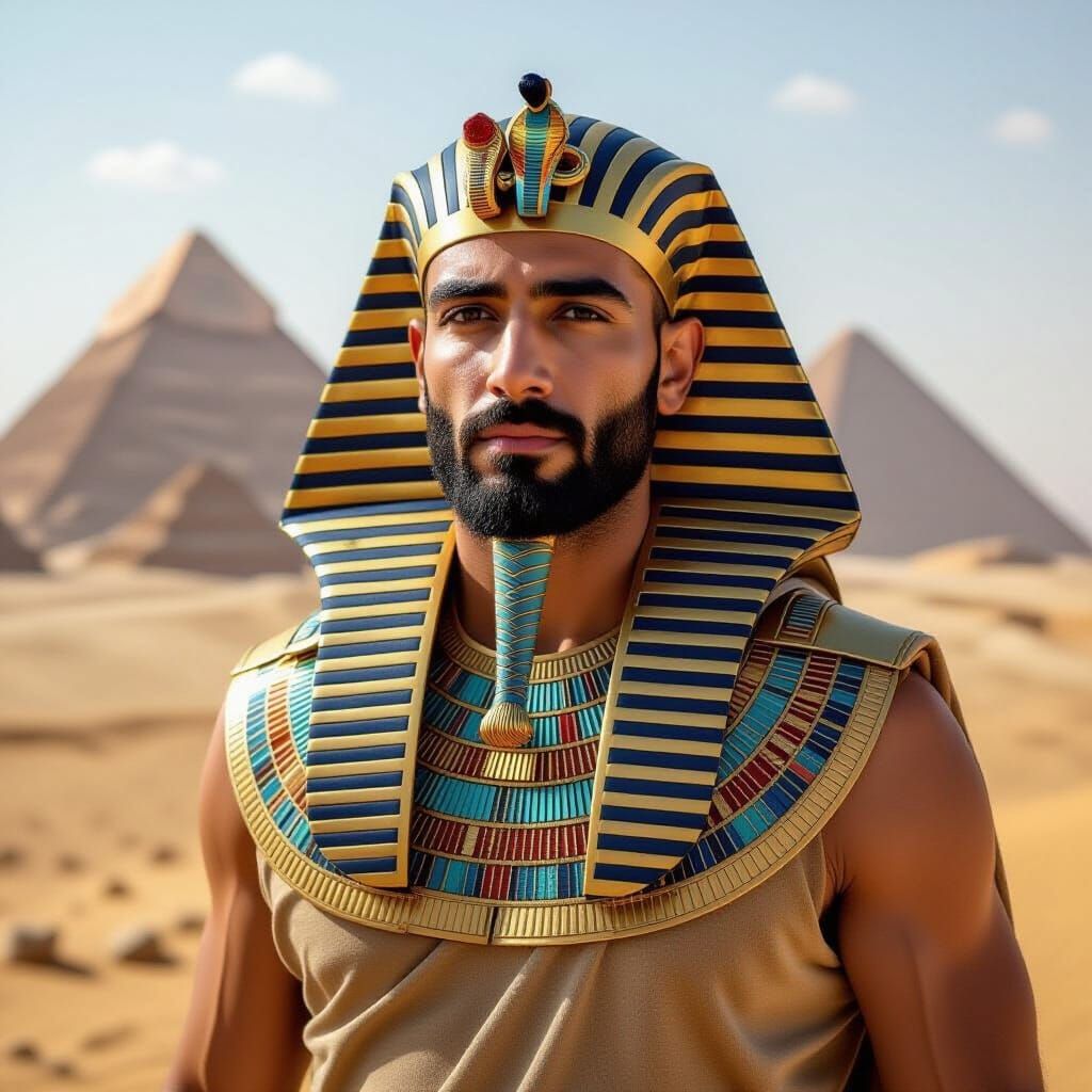 Mystical Egyptian Pharaoh in Epochal Style