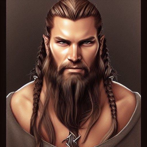 Viking Warrior Portrait in Artgerm Style