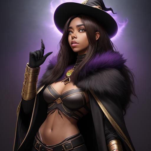 Luz Noceda as Witch-Titan Hybrid in Anime Style