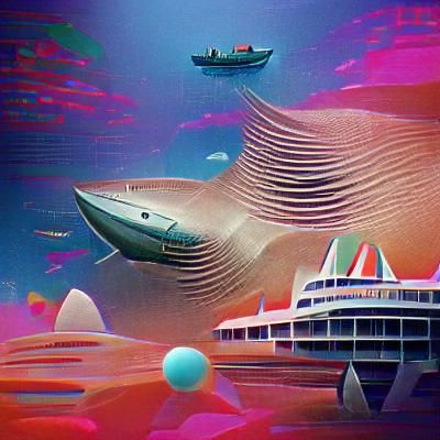 Retro-Futuristic Mexican Landscape