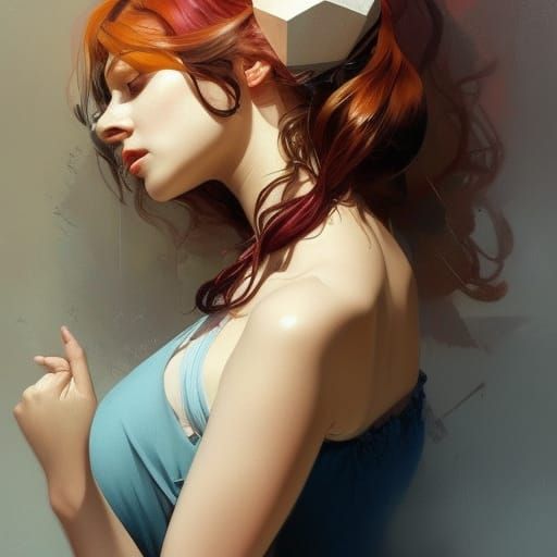 Hourglass Figures Portrait in Hyperdetailed Style